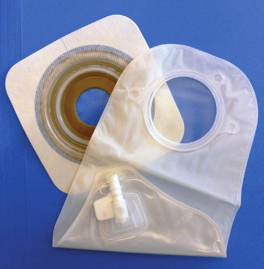 14 Pouching System/Types Pouch systems are made up of the skin barrier that holds the pouch to the skin and the pouch that collects the drainage.