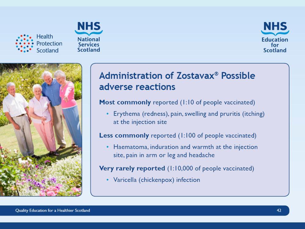 Slide 48 In the event of a person developing a varicella (widespread) or shingles-like (dermatomal) rash post-zostavax, a vesicle fluid sample should be sent for analysis to confirm the diagnosis and