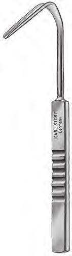 for Blades 208010 15, 208210 15 506400 AUFRICHT Nasal Retractor, width of retractor blade 8 mm, length of retractor blade 40 mm, length 16.