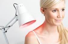 Infra-red heat lamp therapy Benefits: Increases circulation, including increased sweat gland activity Warms tissue, creates erythema,