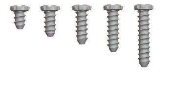 RAPIDSORB IMPLANTS Screws Available in 1.5 mm and 2.