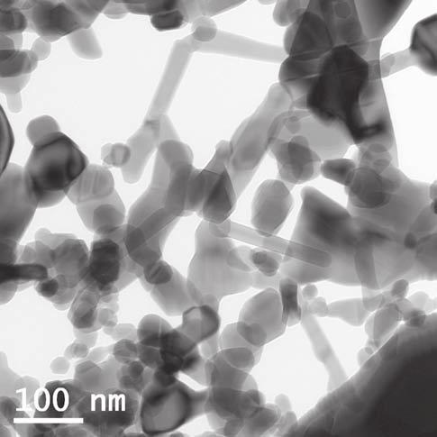 Figure 2 TEM micrograph of ZnO powder III. Results and discussion ZnO powder with purity of 98.5 % has specific surface of 23.3 m 2 /g.