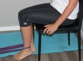 STAGE 3 (approx 6 WEEKS 4 MONTHS) Goal: Increase strength, improve proprioception, EXERCISES Sitting theraband hamstring curl Theraband attached to ankle, bend knee.