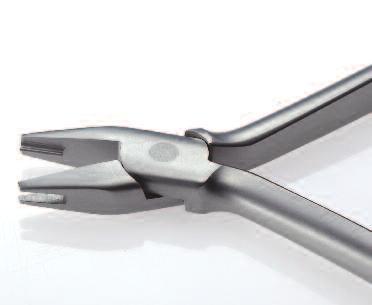 The precision tips are carefully beveled to create extreme accuracy in 24 Hollow Chop Contouring Pliers Smooth working surfaces allow for consistent forming
