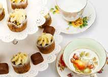 Afternoon Tea We have a stock of vintage tea cups, saucers, cake stands and more which you can hire for your event.