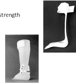 AFO Function Clearance during Swing Phase Indications Inadequate DF strength Design Options