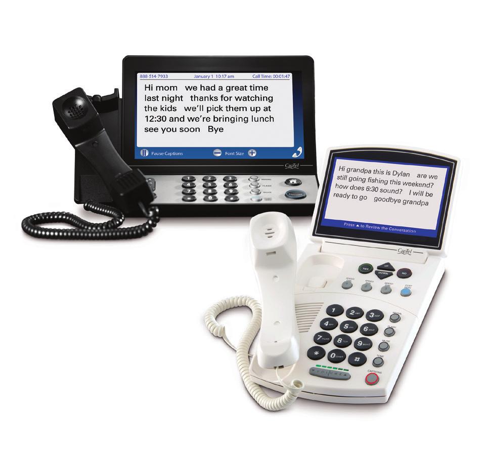 How it Works Captioned Telephone service works through the use of a CapTel phone which functions like a traditional phone, with an essential difference: it displays every word the other party says