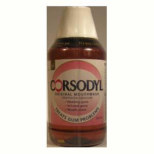 Chlorhexidine corsodyl Products to Support Oral Hygiene Use under prescription to complement oral care procedure, has broad spectrum antibacterial and