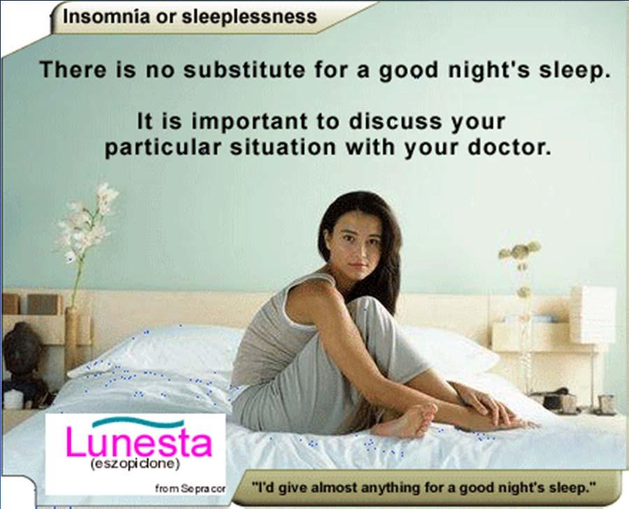 Treatment of Insomnia: Pharmacologic Problems with anti-histamines: anticholinergic, sedation, cognitive dysfunction Problems with benzodiazepines: habit forming,