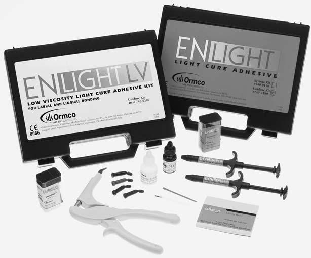 SECTION 6 PAGE 2 ADHESIVES & CURING LIGHTS In an effort to provide the orthodontist with the most advanced bonding products, Ormco has teamed up with its partner, Kerr, the leading innovator in