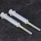 different syringe than the one provided, the solution may develop a few translucent particles.