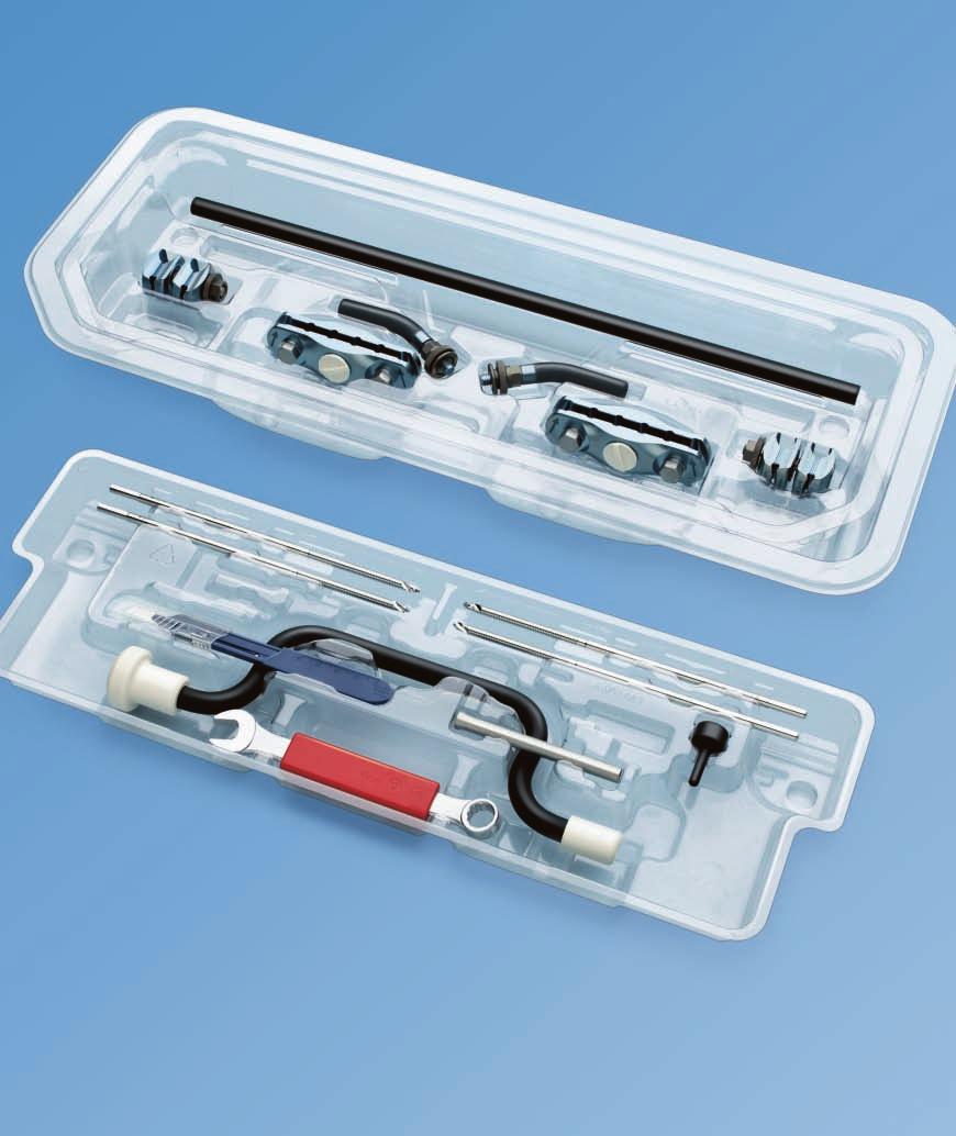 Sterile-Packaged Large External Fixator Kits.