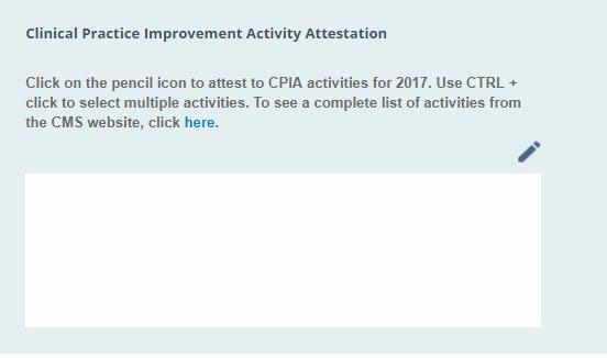 Improvement Activities (IA) Individual