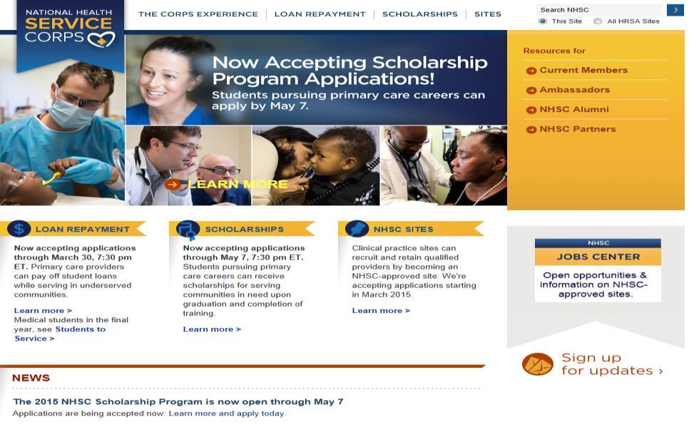NHSC Home Page