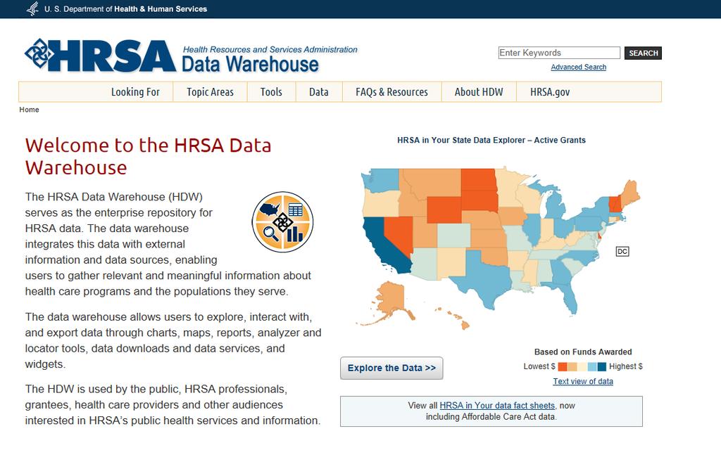 HRSA Data Warehouse
