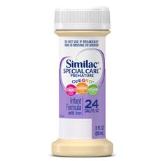 A 24 Cal/fl oz iron-fortified feeding for growing, low-birth-weight infants and premature infants. Use under medical supervision.