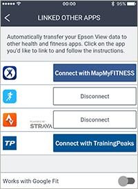 3. Select the app that you want to link with Epson View. 4. Enter your username and password for the app and follow any additional instructions to complete the link process.