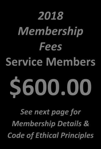 Service Member Owner/Manager Service Alberta Other: 2018 Membership Fees Service Members $600.