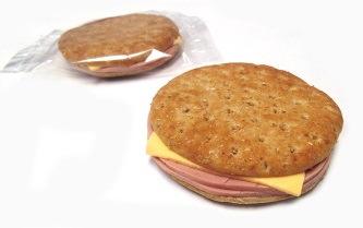 / 3.8 oz Turkey Ham & Cheese on 100% Whole Wheat Sandwich Thin UPC: 0 00 20018