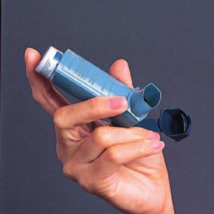When you breathe in the medicine through the inhaler, it goes right to the airways in the lungs