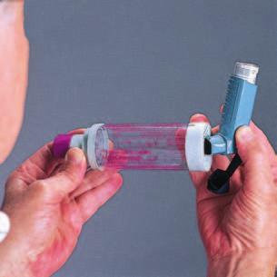 Spacers and Holding Chambers Some people, especially children, have trouble using an inhaler the right way.