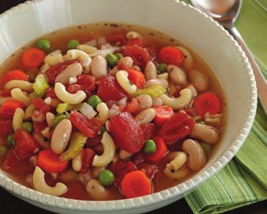 BLOOD PRESSURE Minestrone Soup A cholesterol-free, fiber-rich Italian vegetable soup Understand the risks for high blood pressure When you visit your doctor, chances are someone wraps a cuff around