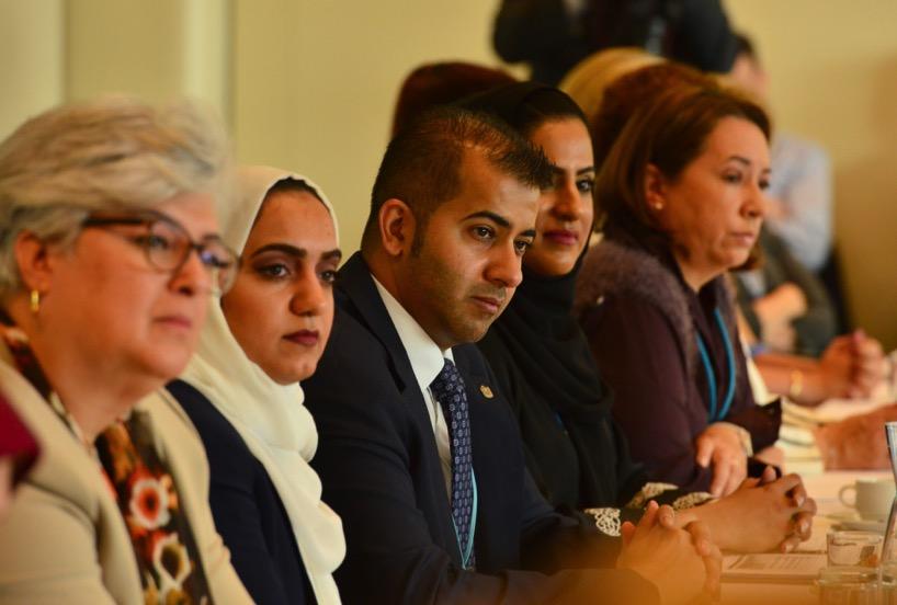 AE Ambassador Hamad Alkaabi (center), Ms.