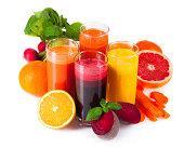 Juice Types 100% fruit and/or vegetable juice 100% fruit and/or vegetable juice diluted with water Serving
