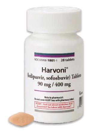 HARVONI OVERVIEW HARVONI is a complete regimen taken as one pill, once daily for 12 weeks in the majority of patients with GT 1, 1 the most common GT in the United States.