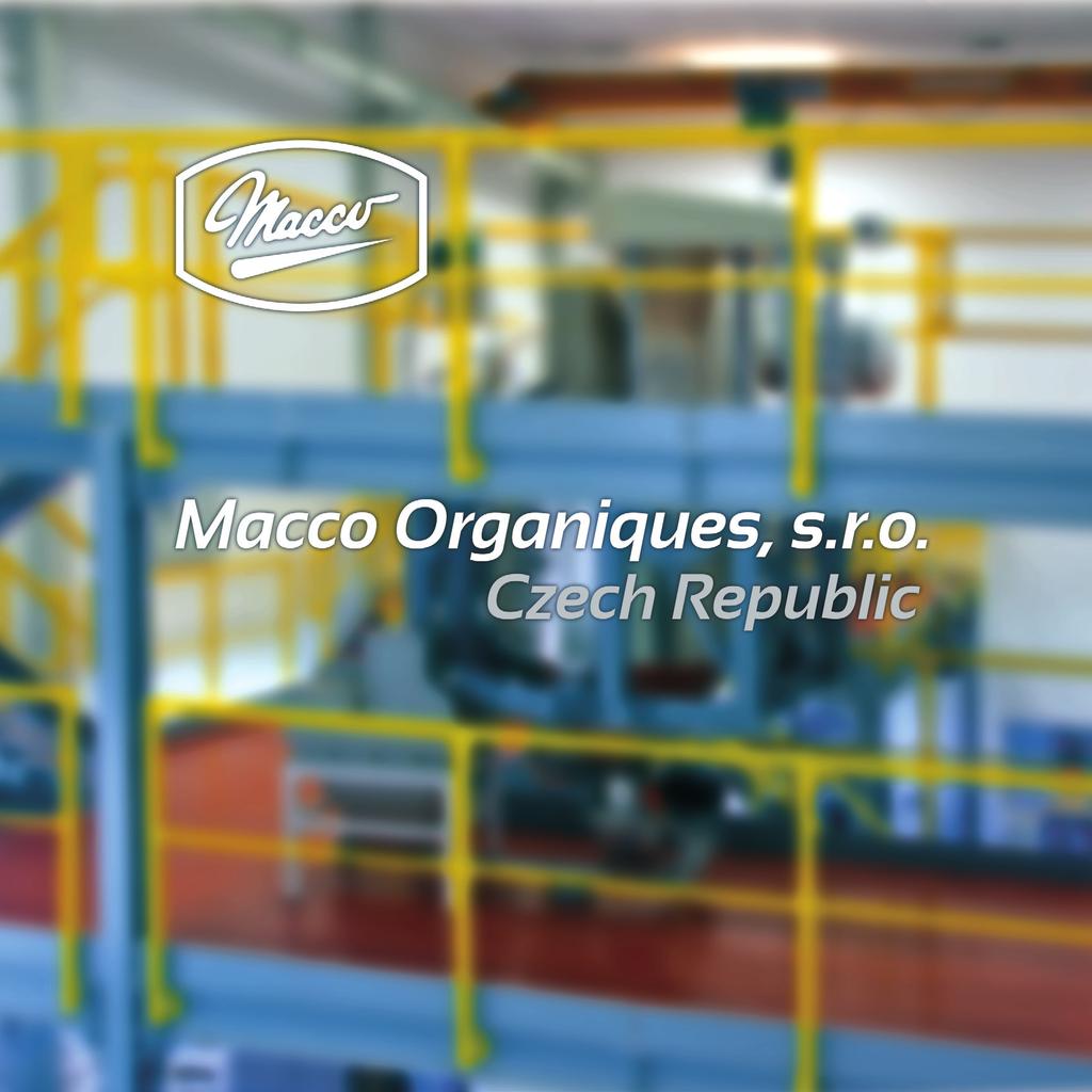 Macco production of mineral salts Since being established in 1976, Macco has experienced steady growth and today is a company that enjoys state of the art production facilities.