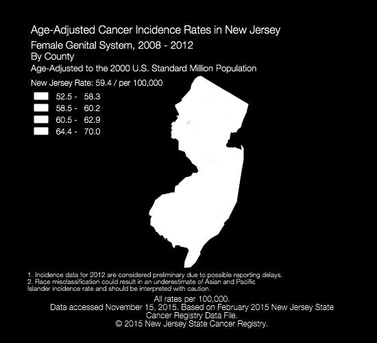 Geographic Disparities in NJ: 2008-2012 Sussex Warren Somerset Hunterdon Mercer Burlington Camden Gloucester Morris Passaic