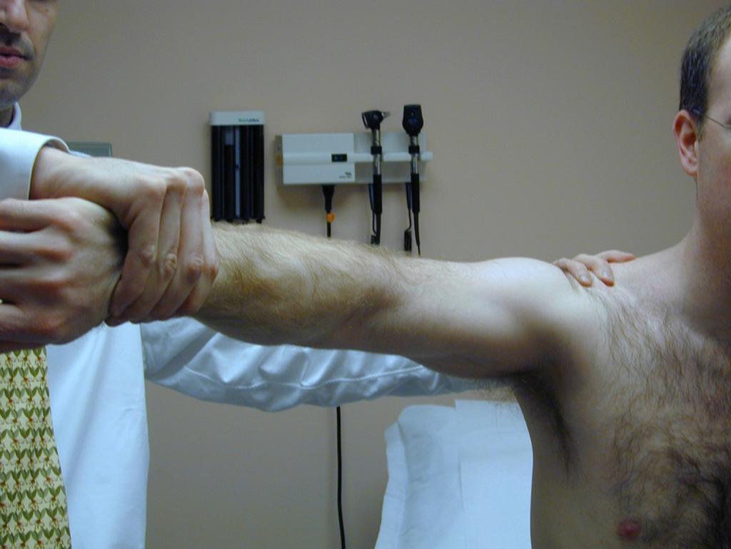 Diagnosis of RTC Tear Hx: PE:» pain at night» pain with overhead use» impingement