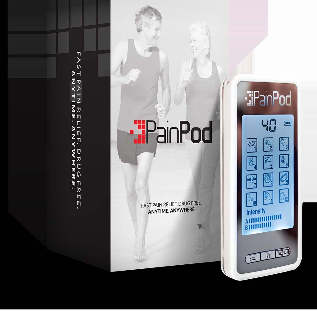 3 PAINPOD DUAL FEATURES PainPod Dual is an incredibly versatile machine, with dual port TENS and EMS.