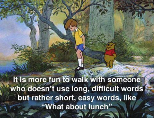 Remember the wisdom of POOH: Acknowledgements NYSDOH AIDS Institute, "Health Literacy in HIV, STI and Viral Hepatitis Care, Training Manual for Health Care Professionals. August 2015 https://www.