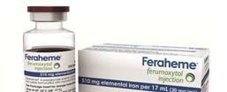 FERAHEME IS AS EASY AS 1 2 3 1 GRAM, 2 DOSES, 3 DAYS APART Attribute Feraheme One-gram Dose Dosing 1 Schedule 2 x 510 mg doses Delivery Rapid IV Injection (under 1 minute) Regimen (1 g) 2 treatments