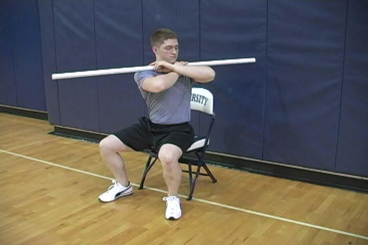 THORACIC SPINE ROTATION RANGE OF MOTION Purpose To assess your thoracic spine rotation. Assume a seated position with the arms crossed across the chest holding a stick evenly across the chest.