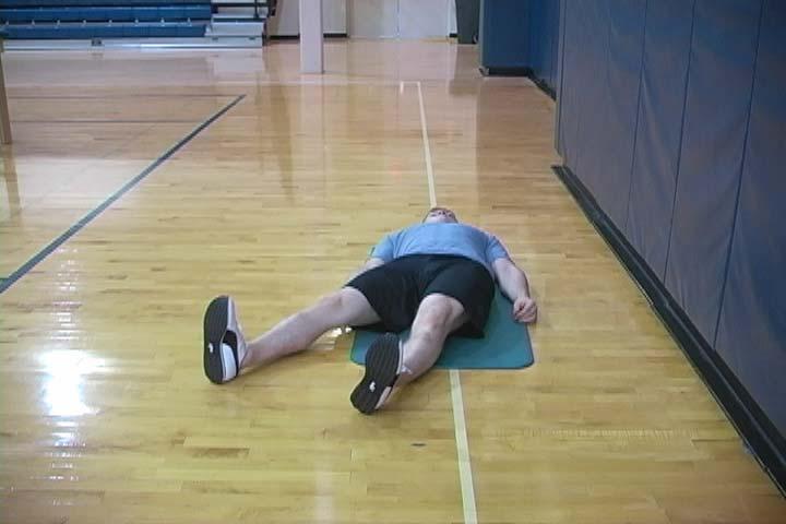 SUPINE HIP ABDUCTION AND ADDUCTION Purpose To assess hip abduction and adduction range of motion. Lie supine with legs straight. Abduct one hip to first determine your abduction range of motion.