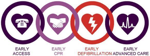 While waiting for an AED to arrive, to give the person the best possible chance of surviving, Cardio