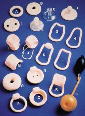 From Wikipedia: A pessary is a small plastic or silicone medical device which is inserted into the vagina or rectum and held in place by the pelvic floor musculature.