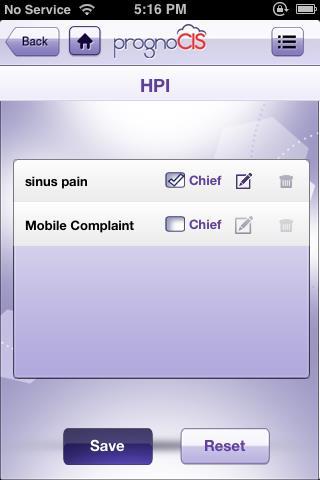 Following are the steps that display various modes through which you may enter notes to HPI: 1.