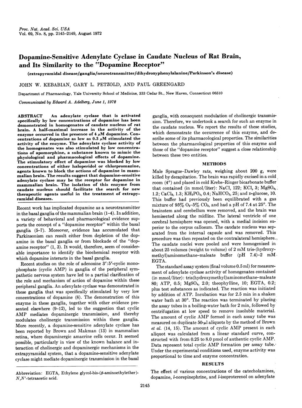 Proc. Nat. Acad. Sci. USA Vol. 69, No. 8, pp.