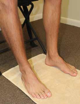 Foot Flexion A. Seated, both feet on end of towel B.