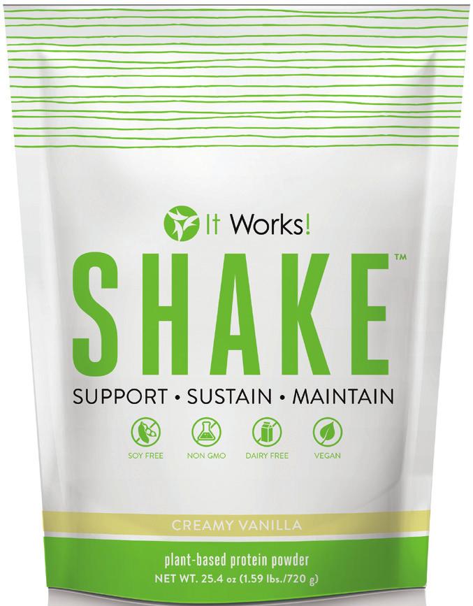 Meet your goals when you energize your workouts, build lean muscle mass, and support your healthy metabolism! That s the power of plant-based protein in It Works! Shake! The plant-based It Works!