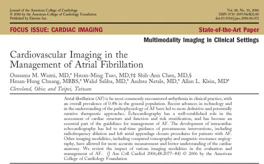PV Antrum Isolation: Catheter Ablation Echocardiography in