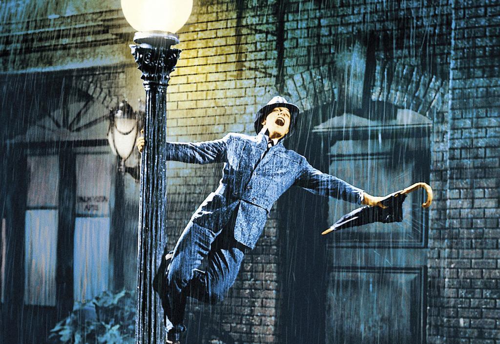 SINGIN IN THE RAIN (U) When two silent movie stars have to make the change to talking pictures, the beautiful female lead s voice causes a dilemma.