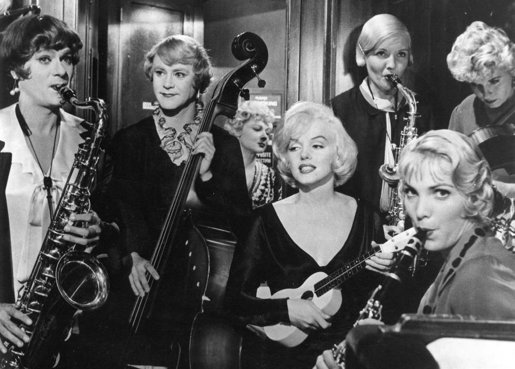SOME LIKE IT HOT (12A) Two Chicago musicians flee the town after witnessing a gangland mob-hit but their only chance of escape is to join a travelling all girl band disguised as Daphne and Josephine.