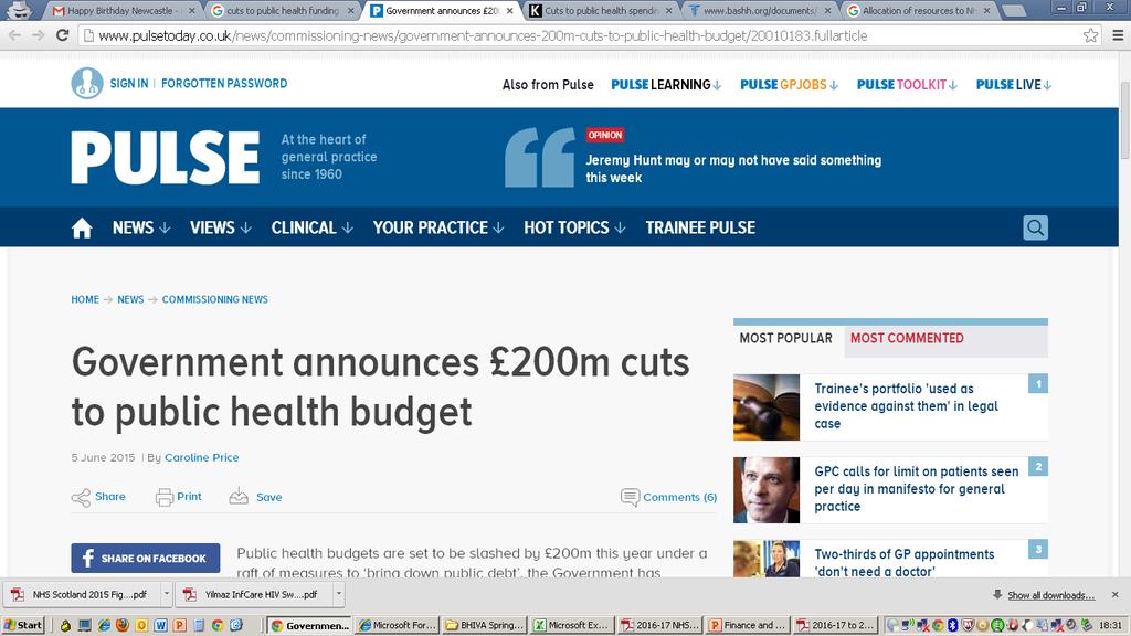 Local Government Budget Cuts Sources http://www.bbc.co.uk/news/uk-politics-34790102 Accessed 09/03/16 http://www.