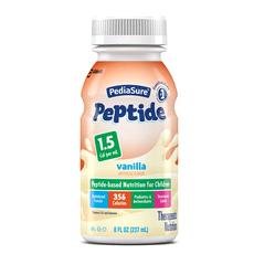 PEDIASURE PEPTIDE 1.5 is a nutritionally complete, peptide-based formula for the nutritional needs of children 1-13 years with malabsorption, maldigestion, and other GI conditions.