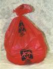 Biohazard Waste Use red biohazard bags for disposable items that are so saturated with blood that you can squeeze blood from the item. Change sharps containers when 3/4 full and as necessary.