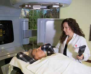 Once you are positioned on the treatment table in the exact same location as in the initial and verification simulation, imaging is used to ensure accuracy as the final step prior to the delivery of